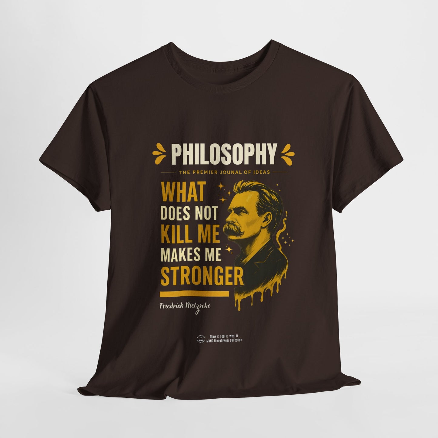 Nietzsche T-shirt – “What doesn't kill me” – Powerful design with philosophical inspiration