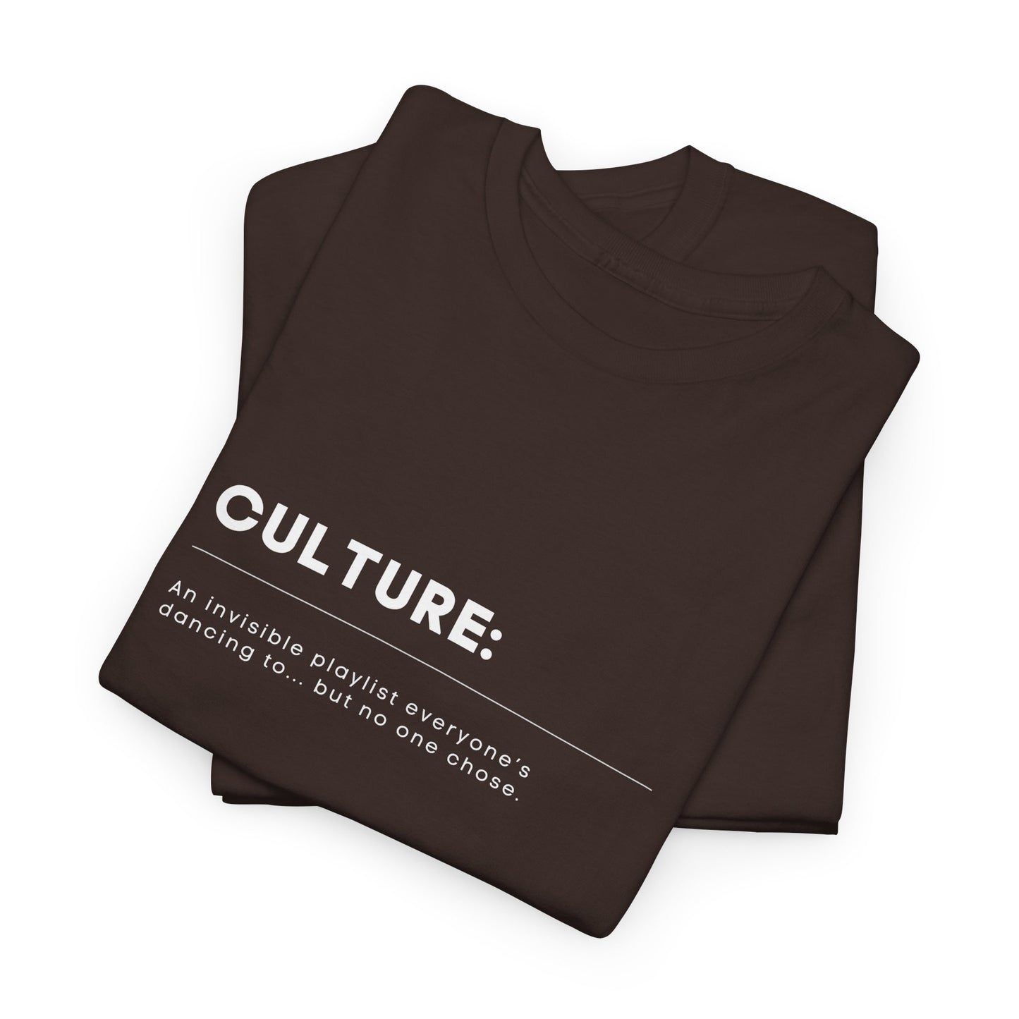 Minimalist "CULTURE" Quote T-Shirt – Ironic Unisex Tee