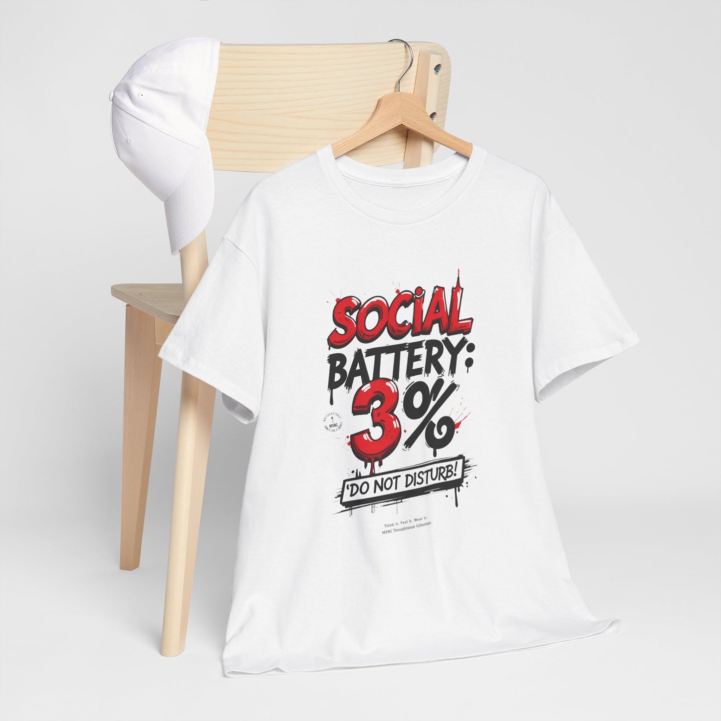 Social Battery: 3% – Do Not Disturb T-shirt