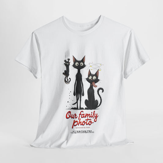 Onze Familie Foto – Grappig Katten T-shirt voor Dierenliefhebbers