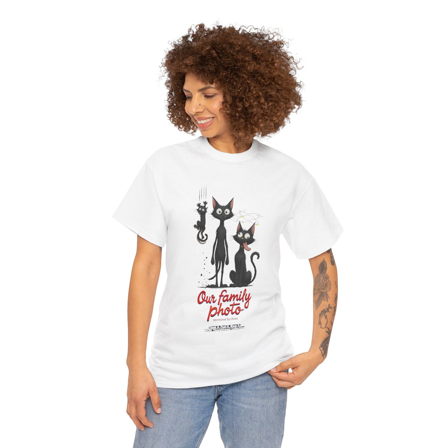 Our Family Photo – Funny Cat T-Shirt for Animal Lovers