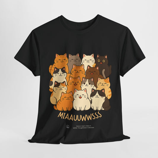 Mlaaauwwsss Katten T-shirt – Grappig en Schattig Design