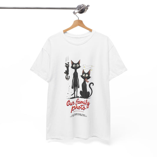 Onze Familie Foto – Grappig Katten T-shirt voor Dierenliefhebbers