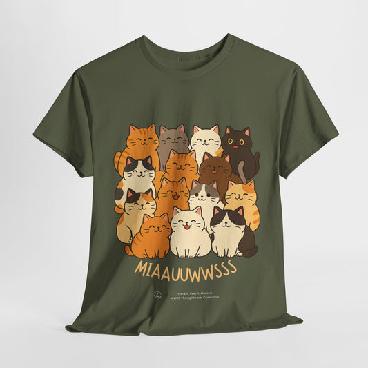 Mlaaauwwsss Katten T-shirt – Grappig en Schattig Design