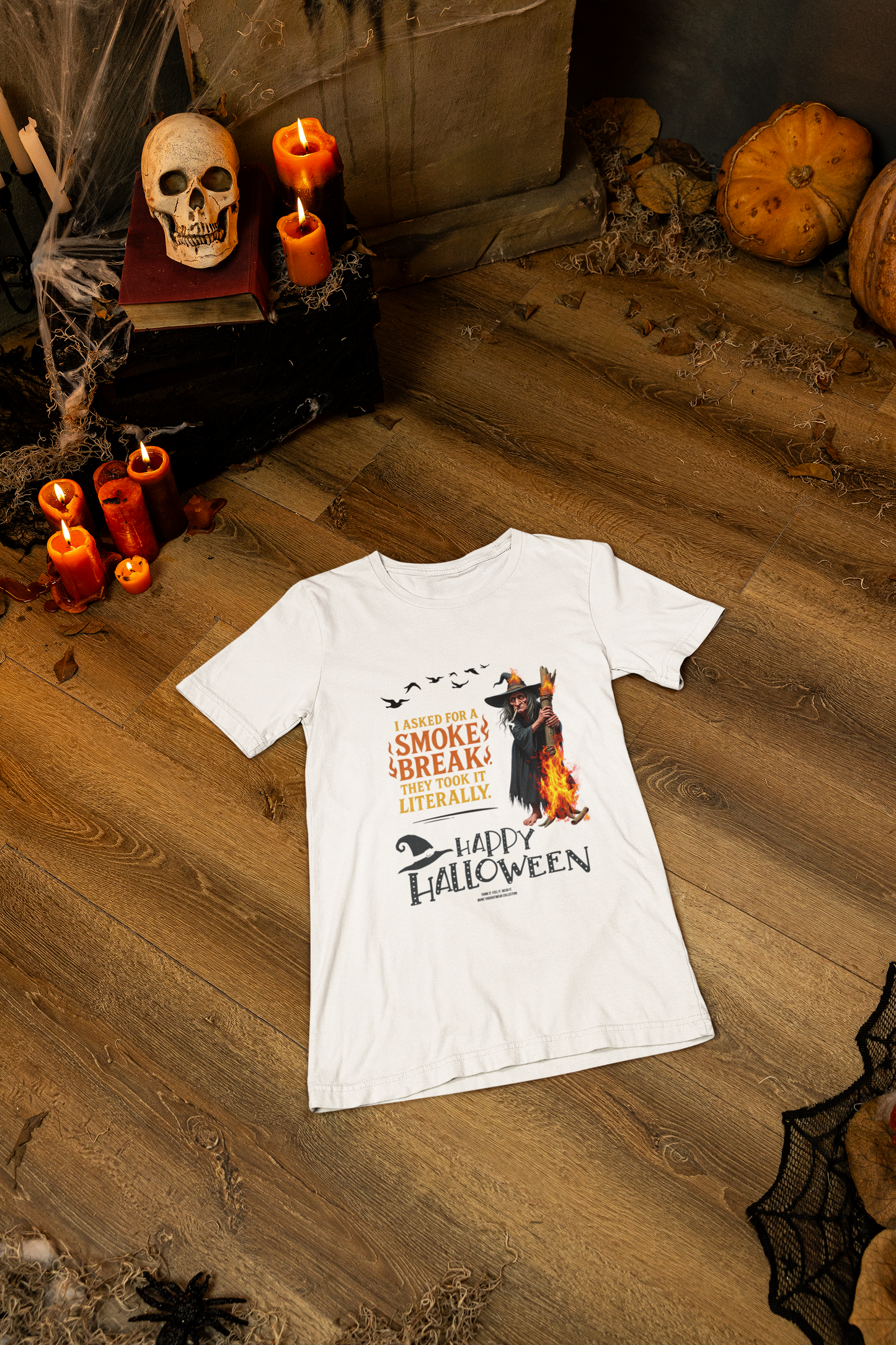 Halloween - Witches' Smoke Break - Funny Halloween T-shirt