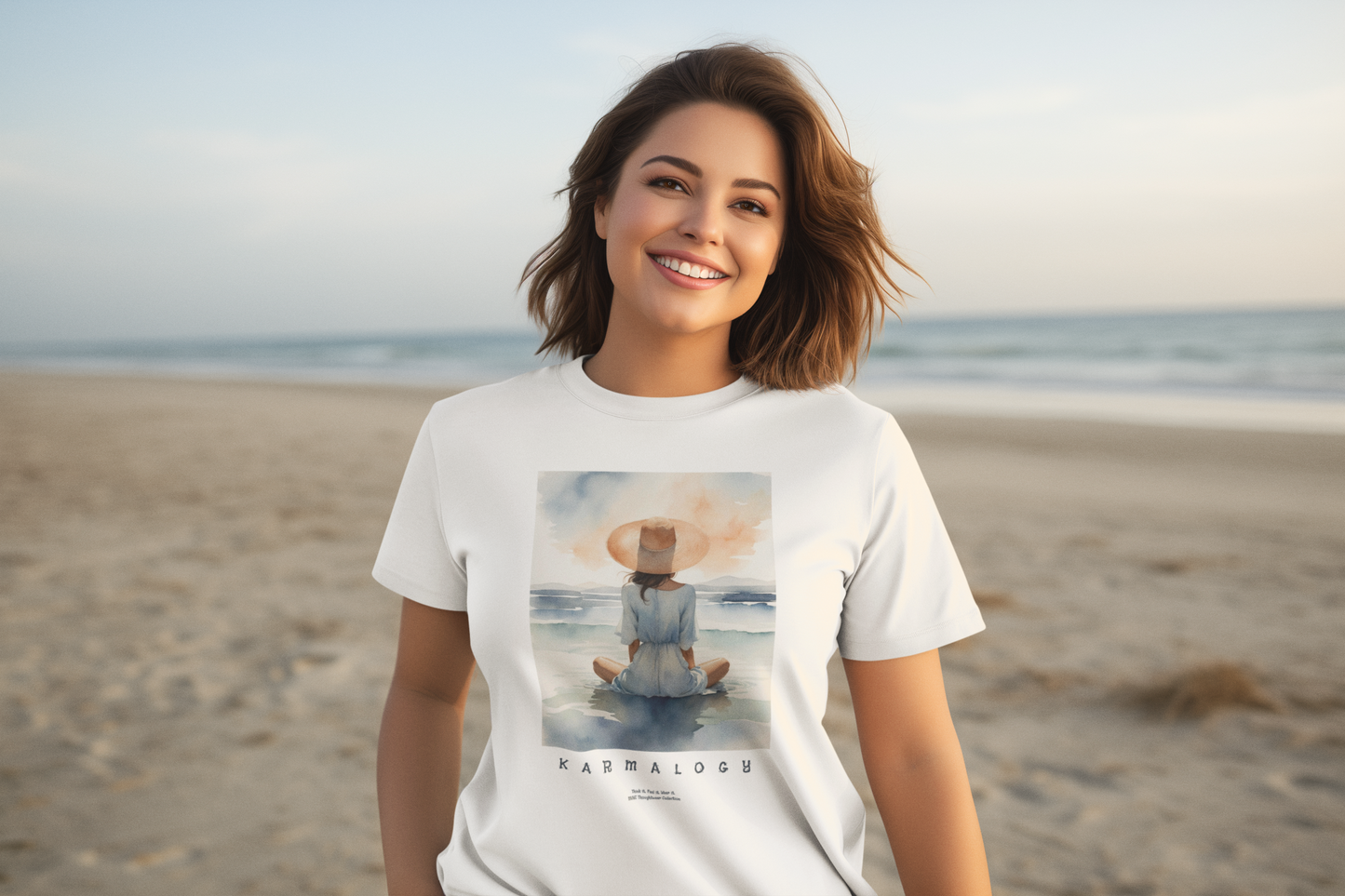 Karmalogy Watercolor Beach Meditation