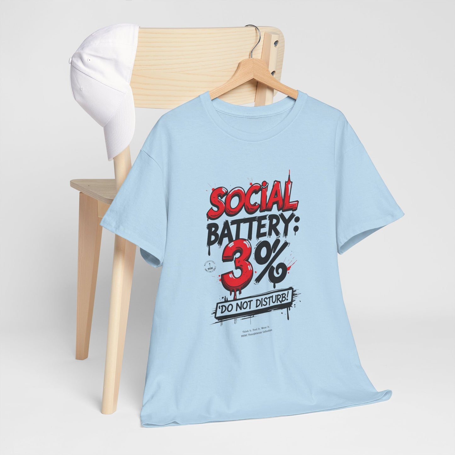 Social Battery: 3% – Do Not Disturb T-shirt