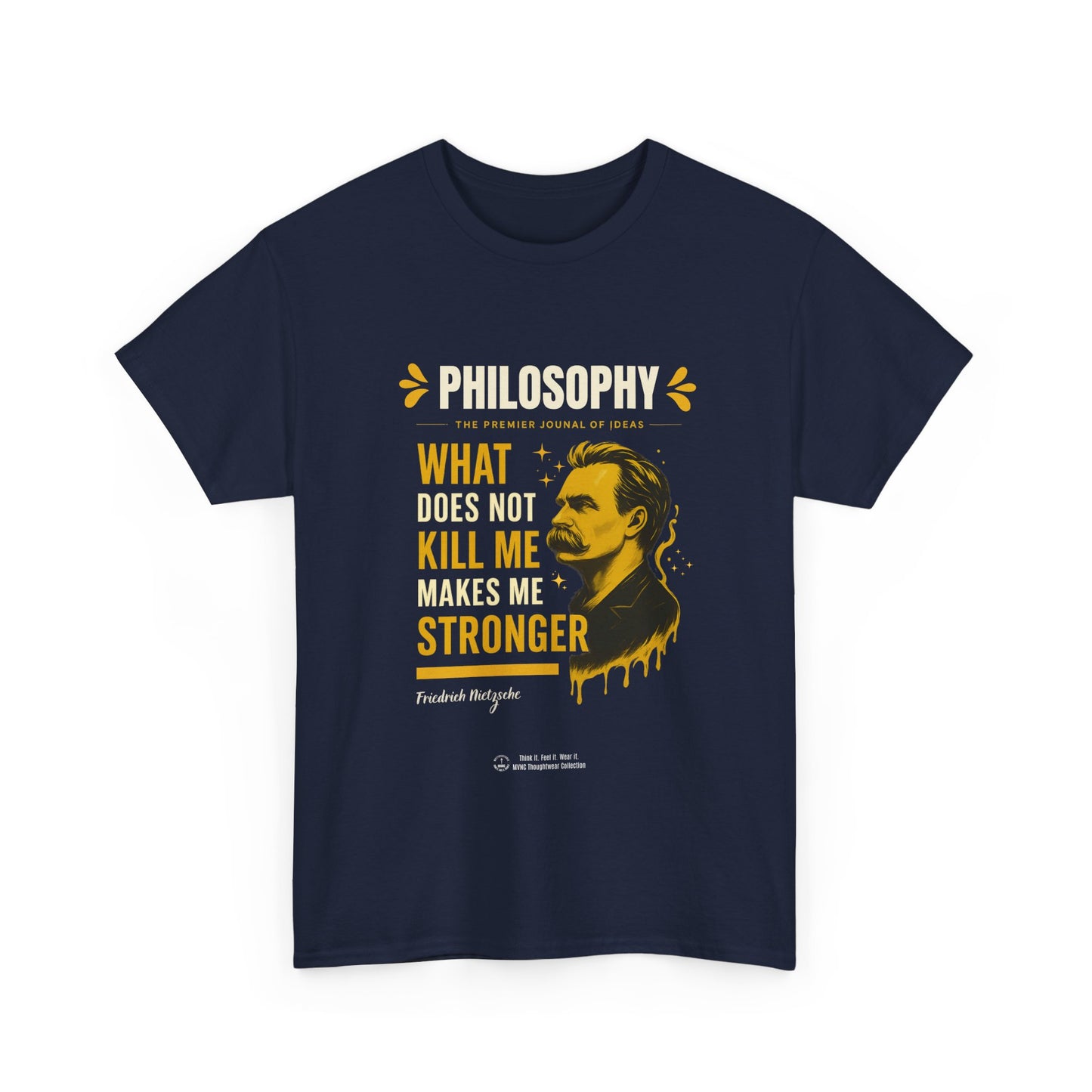 Nietzsche T-shirt – “What doesn't kill me” – Powerful design with philosophical inspiration