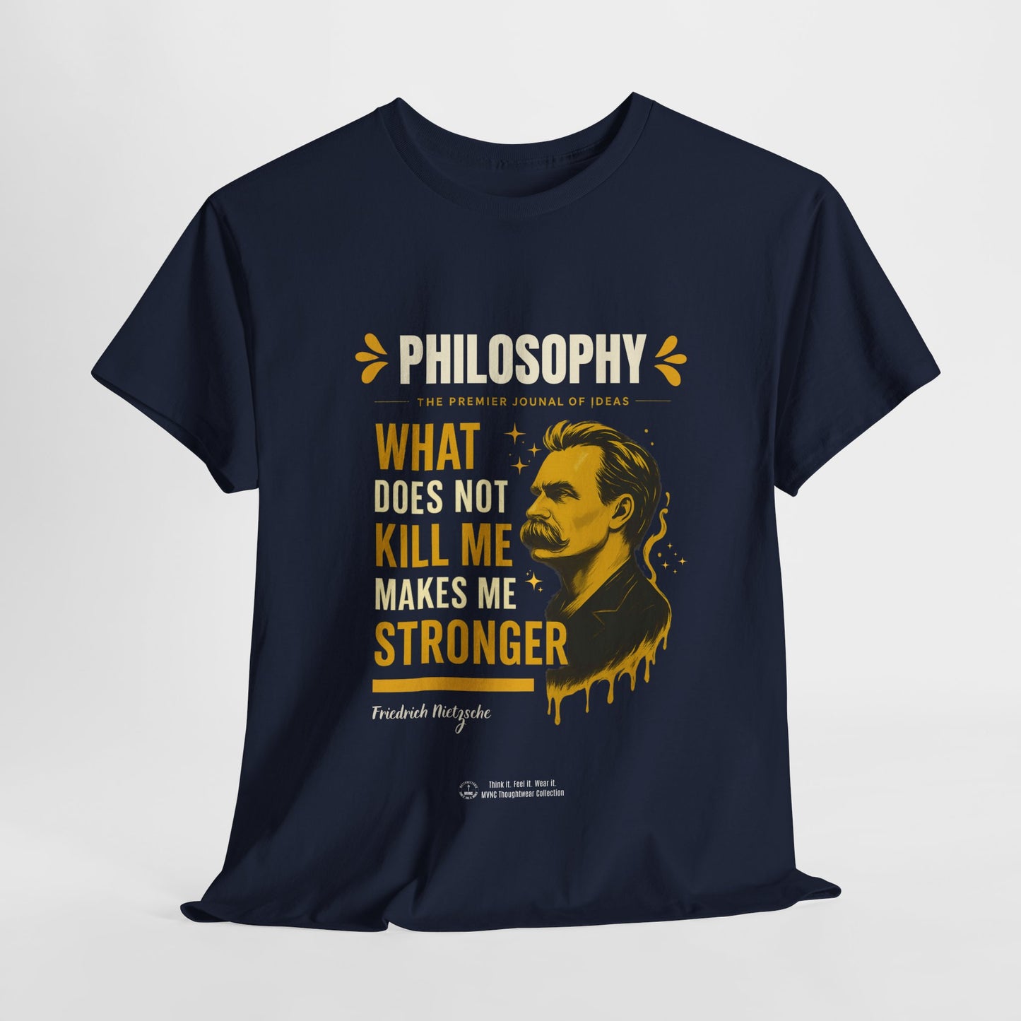 Nietzsche T-shirt – “What doesn't kill me” – Powerful design with philosophical inspiration