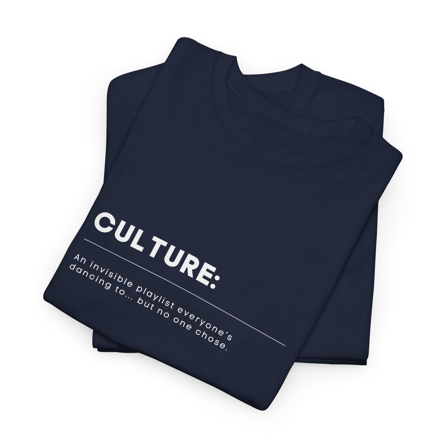 Minimalist "CULTURE" Quote T-Shirt – Ironic Unisex Tee