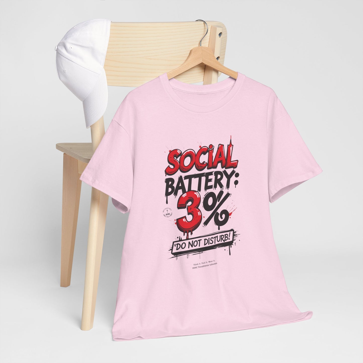 Social Battery: 3% – Do Not Disturb T-shirt