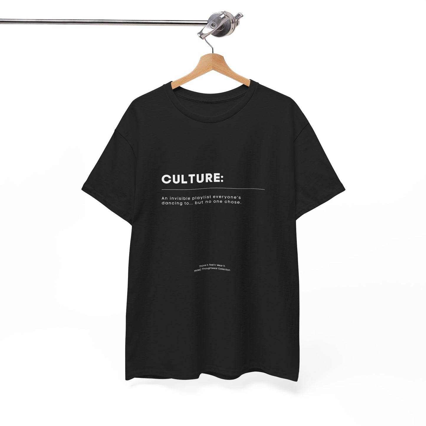 Minimalist "CULTURE" Quote T-Shirt – Ironic Unisex Tee