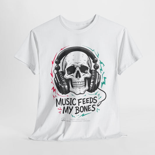 Muziek Voedt Mijn Botten - T-Shirt Unisex