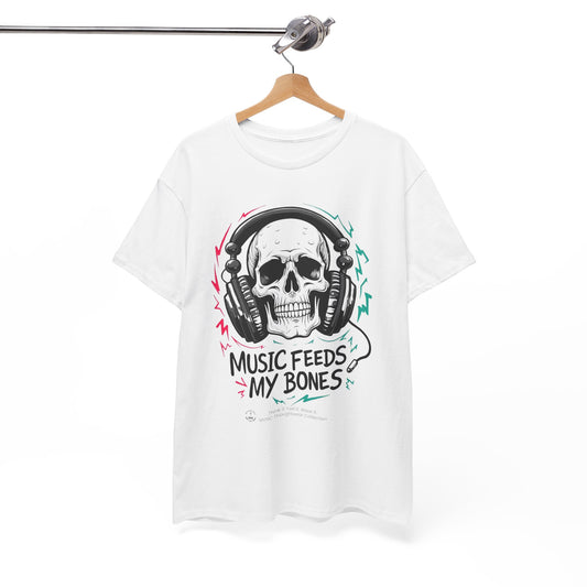 Muziek Voedt Mijn Botten - T-Shirt Unisex