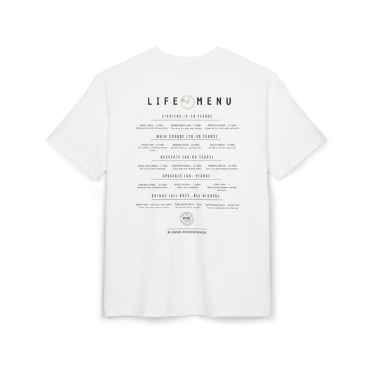life menu tshirt design