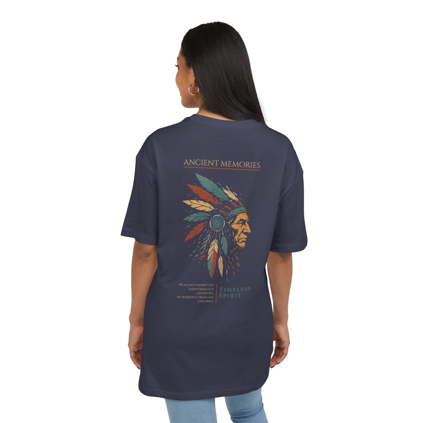 Timeless Spirit Oversized T-shirt | Ancient Memories Graphic Tee