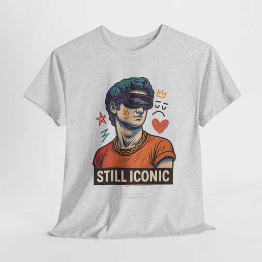 Still Iconic – Michelangelo's David in Modern Pop-Art T-shirt